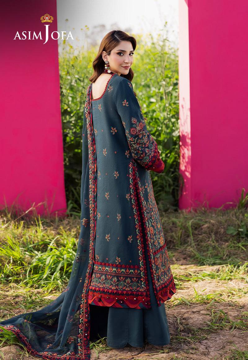 Asim Jofa | Luxury Lawn 25 | AJELL-04 by Maria Faisal - Registered Vendor of : Asim Jofa - type : Ladies Clothes - 100% original wedding dresses