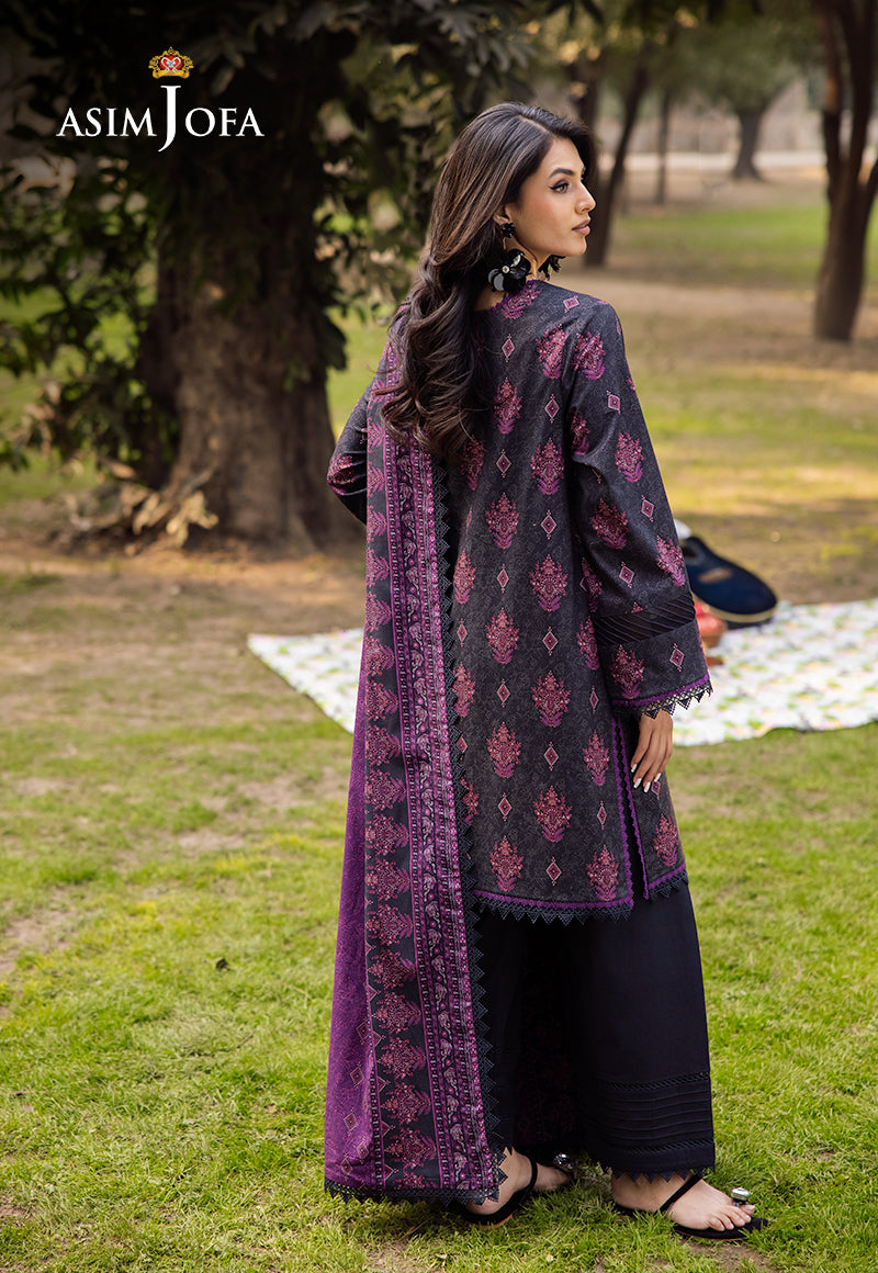 Asim Jofa | Prints Drop 2 | AJUBJ-24 - Designer Dress with Intricate embroidery and embellishments. Shop elegent wedding dress at Maria Faisal.