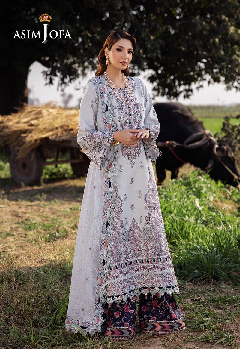 Asim Jofa | Luxury Lawn 25 | AJELL-10 by Maria Faisal - Registered Vendor of : Asim Jofa - type : Ladies Clothes - 100% original wedding dresses