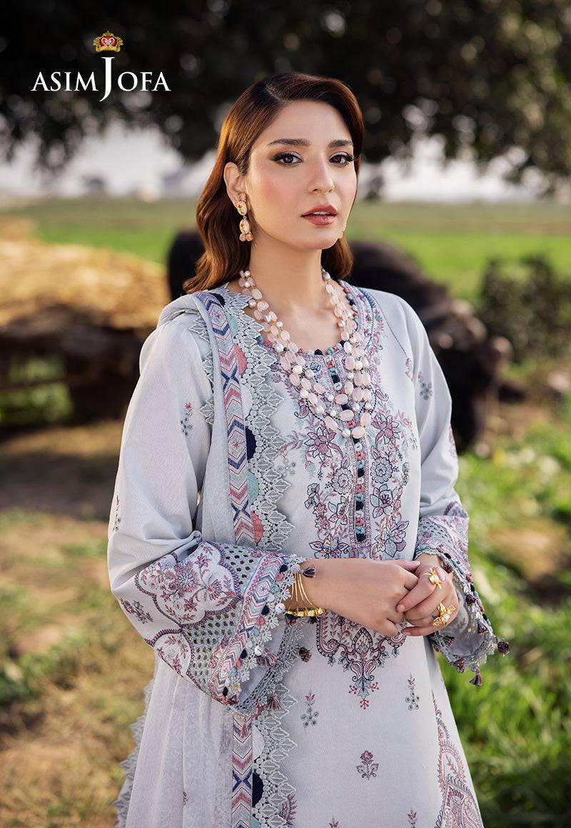 Asim Jofa | Luxury Lawn 25 | AJELL-10 by Maria Faisal - Registered Vendor of : Asim Jofa - type : Ladies Clothes - 100% original wedding dresses