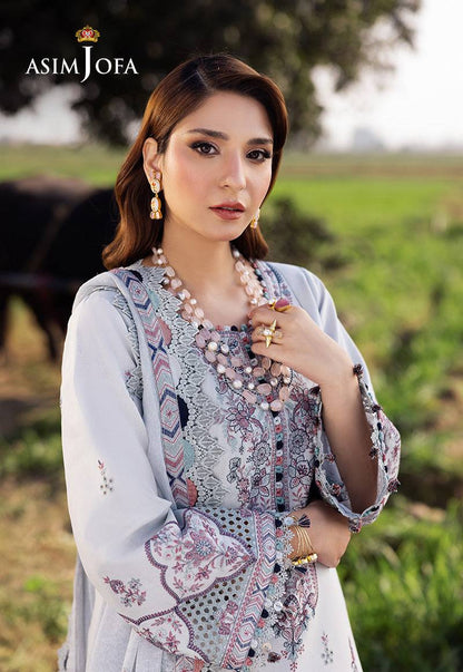 Asim Jofa | Luxury Lawn 25 | AJELL-10 by Maria Faisal - Registered Vendor of : Asim Jofa - type : Ladies Clothes - 100% original wedding dresses
