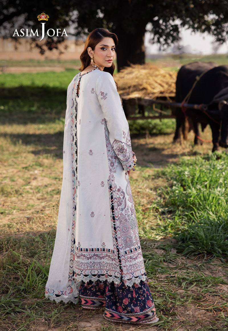 Asim Jofa | Luxury Lawn 25 | AJELL-10 by Maria Faisal - Registered Vendor of : Asim Jofa - type : Ladies Clothes - 100% original wedding dresses