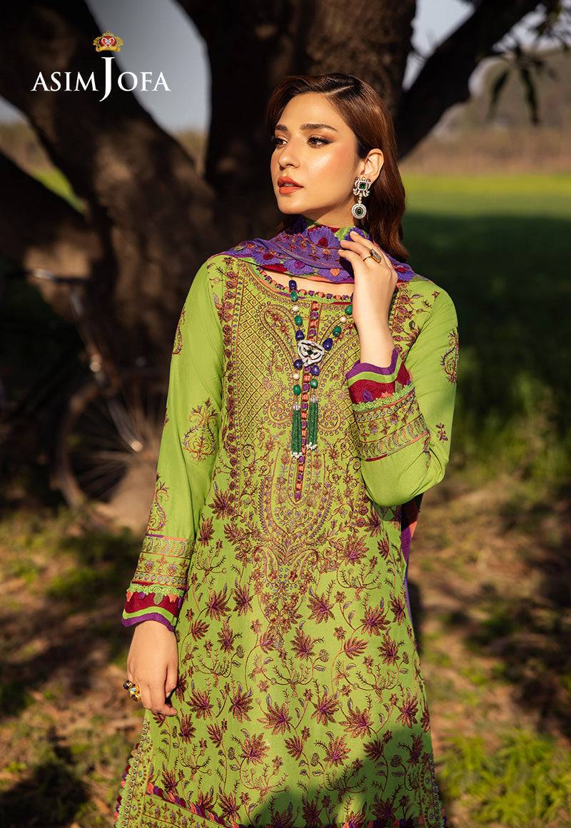 Asim Jofa | Luxury Lawn 25 | AJELL-05 by Maria Faisal - Registered Vendor of : Asim Jofa - type : Ladies Clothes - 100% original wedding dresses