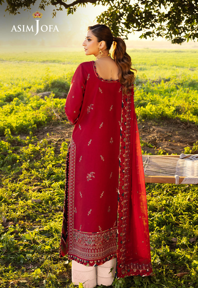 Asim Jofa | Luxury Lawn 25 | AJELL-06 - Ladies Clothes - Maria Faisal