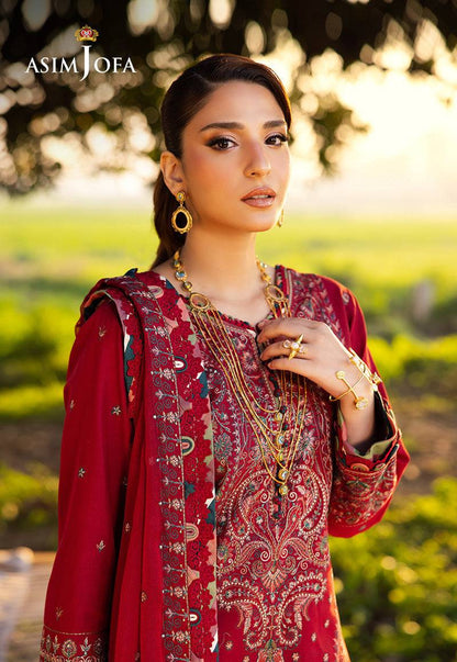 Asim Jofa | Luxury Lawn 25 | AJELL-06 by Maria Faisal - Registered Vendor of : Asim Jofa - type : Ladies Clothes - 100% original wedding dresses