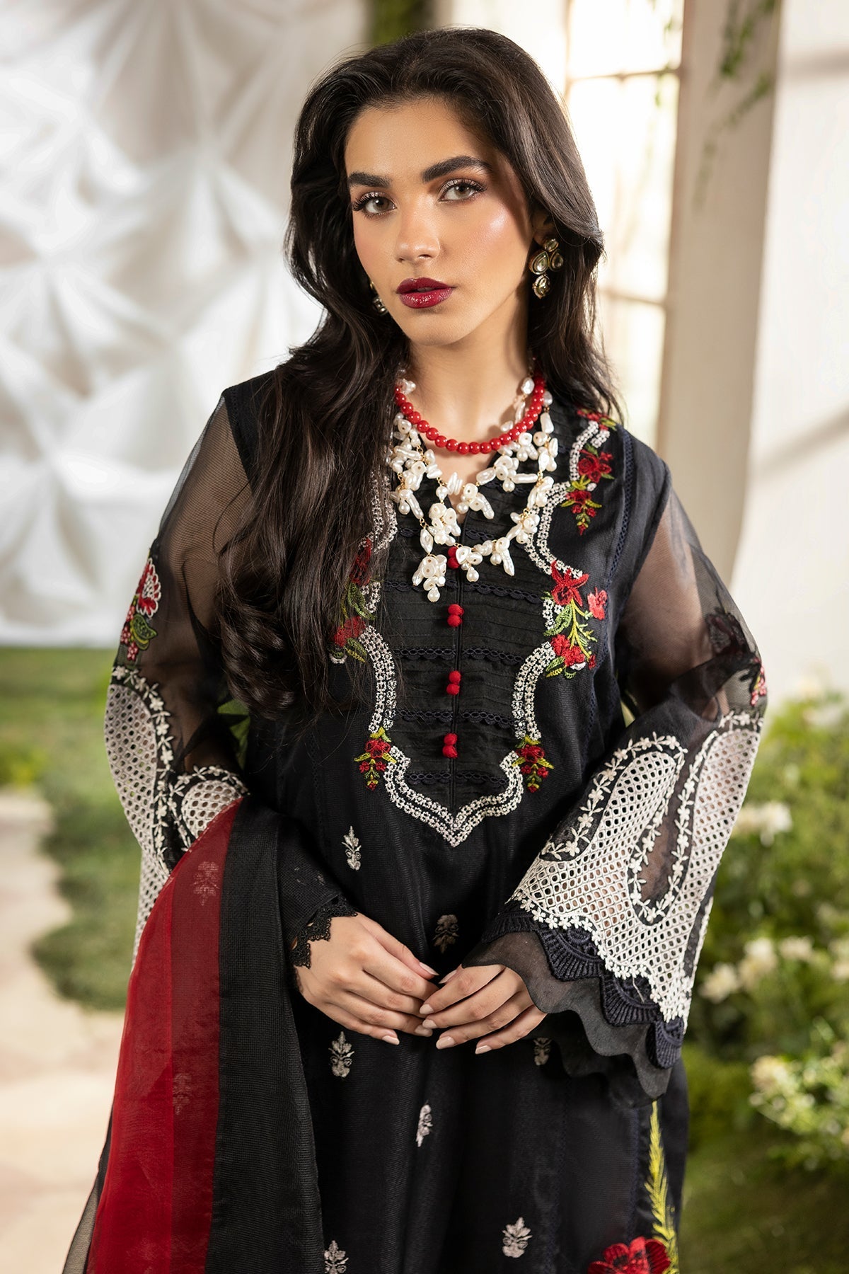 Charizma | Festive Pret  | CMA-5-187 - Dress - available at Maria Faisal in UK and USA.