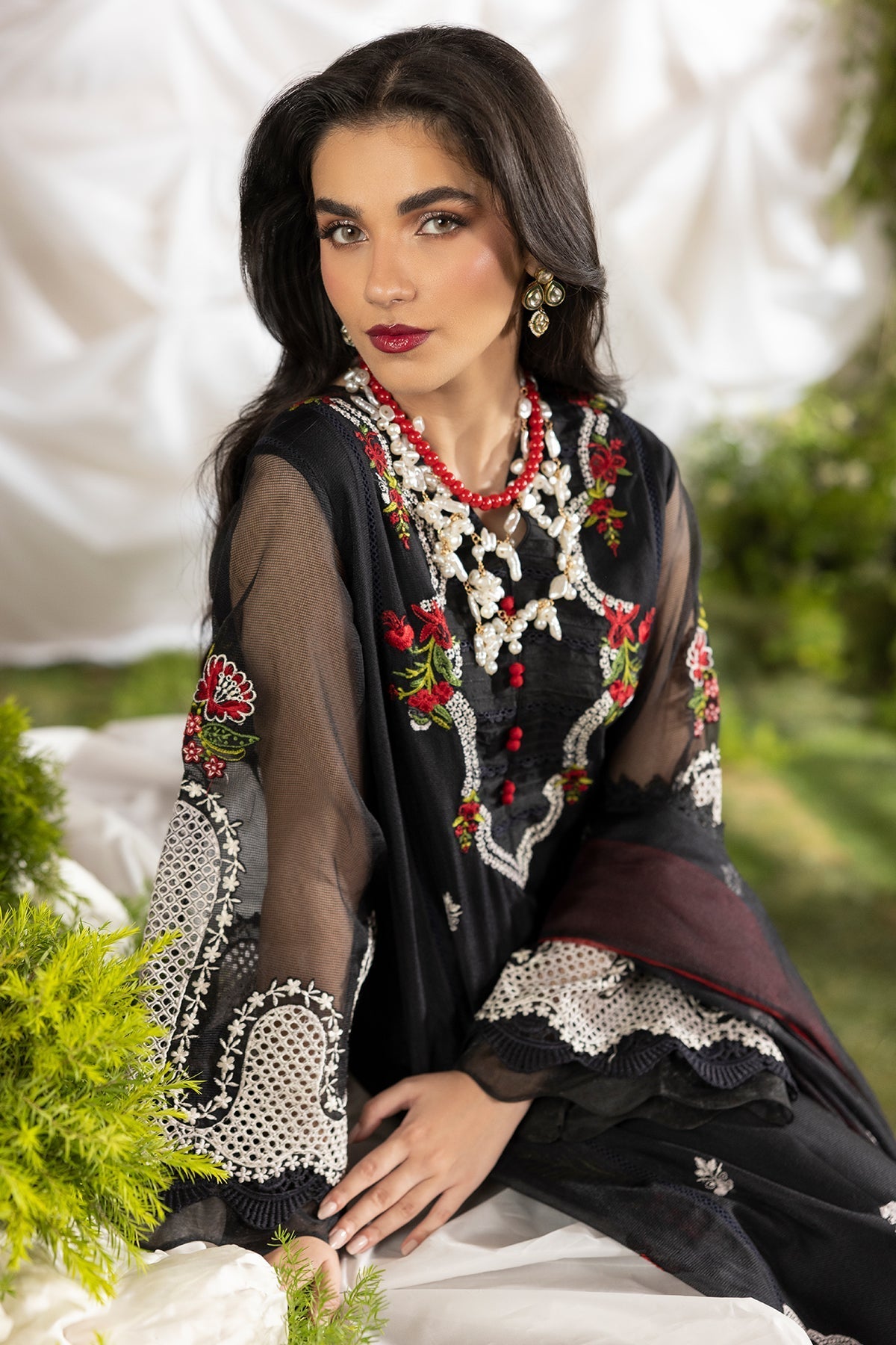 Charizma | Festive Pret  | CMA-5-187 - Dress - available at Maria Faisal in UK and USA.