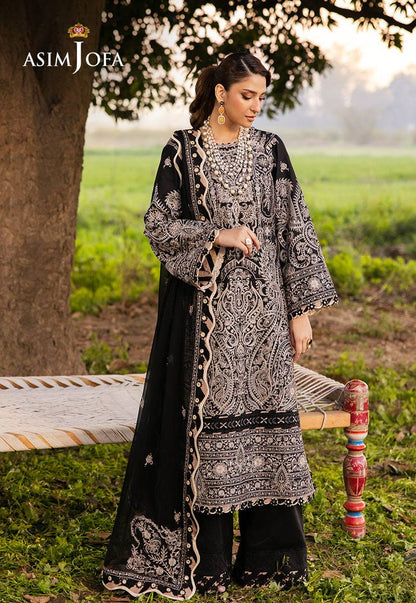 Asim Jofa | Luxury Lawn 25 | AJELL-03 by Maria Faisal - Registered Vendor of : Asim Jofa - type : Ladies Clothes - 100% original wedding dresses