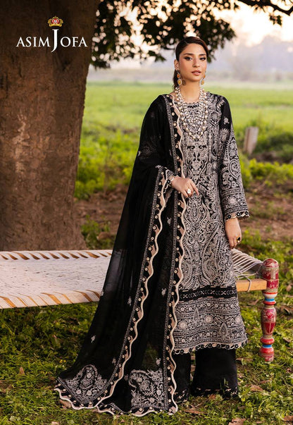 Asim Jofa | Luxury Lawn 25 | AJELL-03 by Maria Faisal - Registered Vendor of : Asim Jofa - type : Ladies Clothes - 100% original wedding dresses