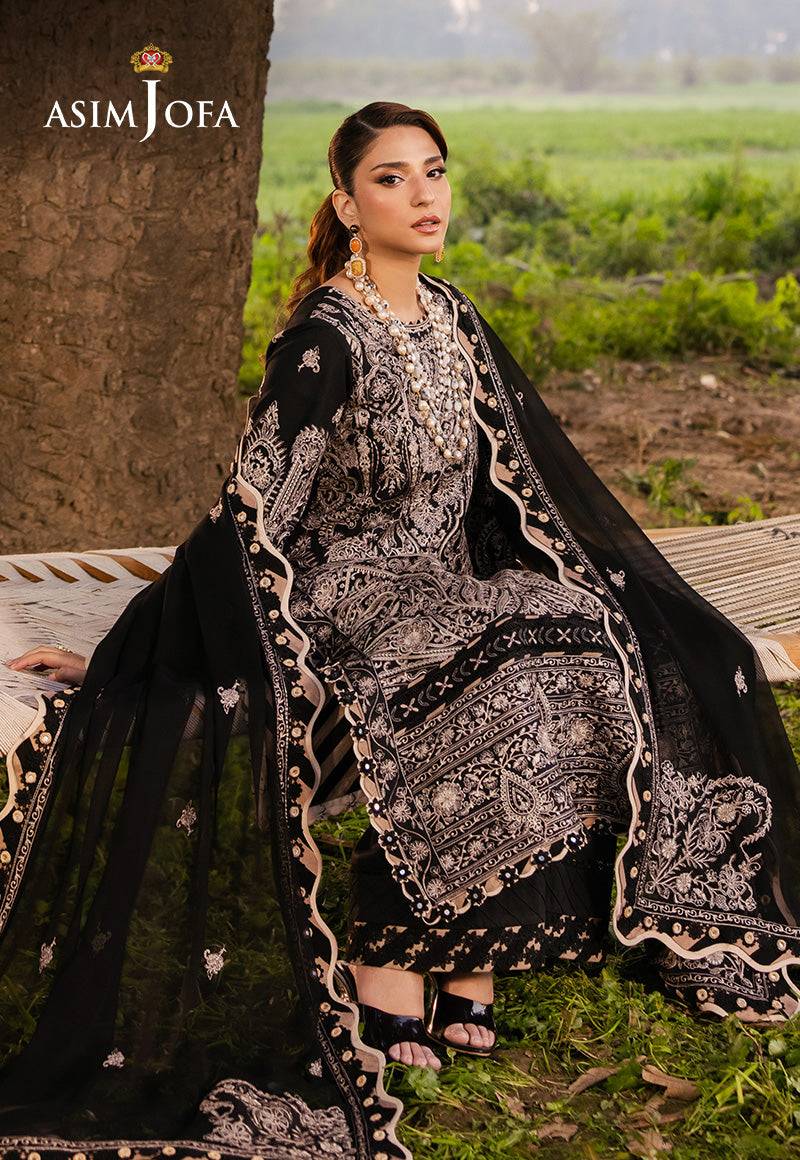 Asim Jofa | Luxury Lawn 25 | AJELL-03 by Maria Faisal - Registered Vendor of : Asim Jofa - type : Ladies Clothes - 100% original wedding dresses