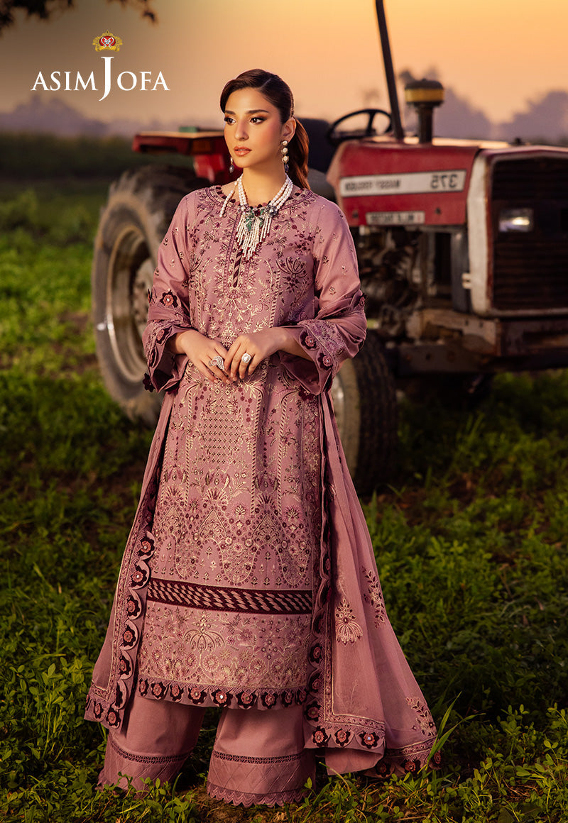 Asim Jofa | Luxury Lawn 25 | AJELL-02 - Ladies Clothes - Maria Faisal