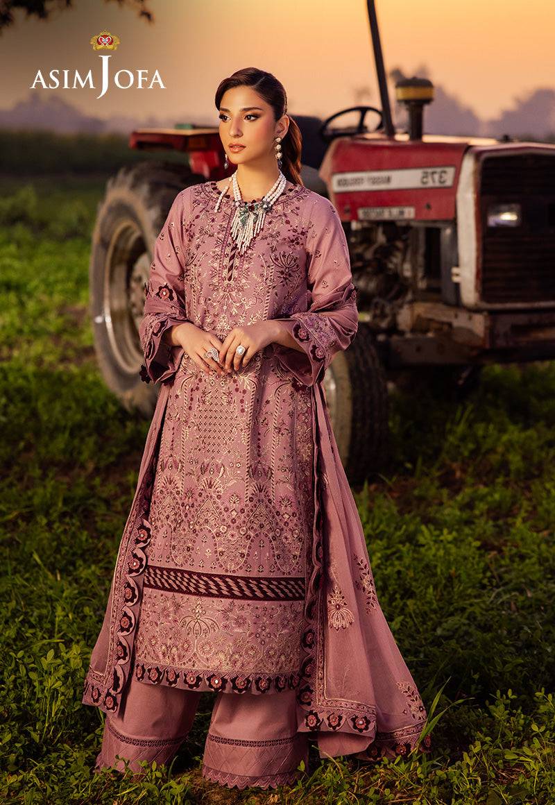 Asim Jofa | Luxury Lawn 25 | AJELL-02 by Maria Faisal - Registered Vendor of : Asim Jofa - type : Ladies Clothes - 100% original wedding dresses