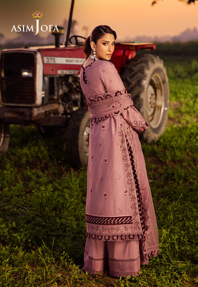 Asim Jofa | Luxury Lawn 25 | AJELL-02 - Ladies Clothes - Maria Faisal