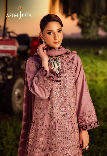 Asim Jofa | Luxury Lawn 25 | AJELL-02 by Maria Faisal - Registered Vendor of : Asim Jofa - type : Ladies Clothes - 100% original wedding dresses