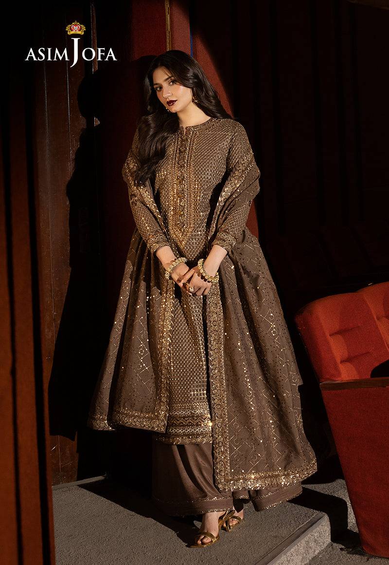 Asim Jofa | Luxury Festive Rejoice | AJLFF-08 by Maria Faisal - Registered Vendor of : Asim Jofa - type : Ladies Clothes - 100% original wedding dresses