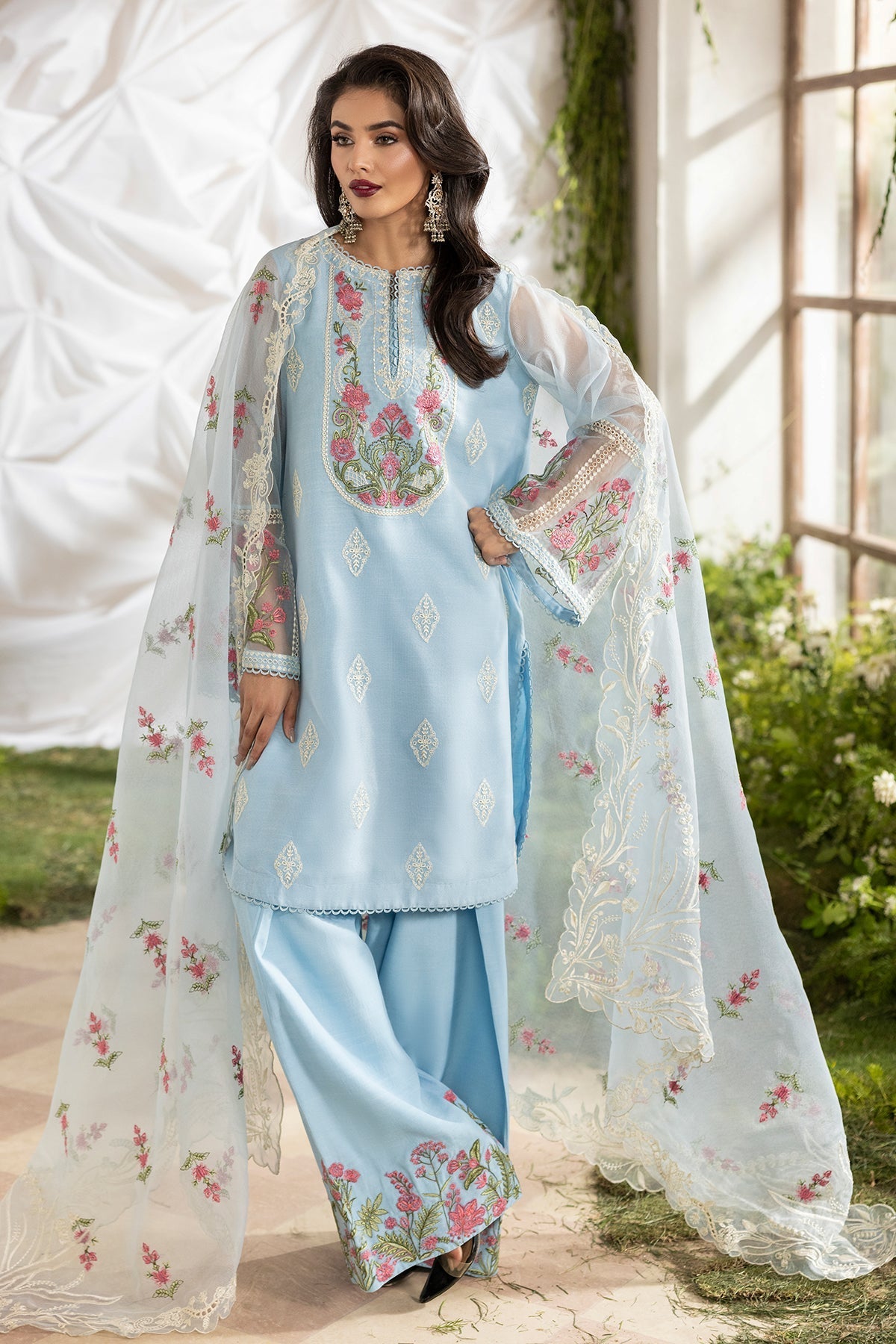 Charizma | Festive Pret  | CMA-5-191 - Dress - available at Maria Faisal in UK and USA.