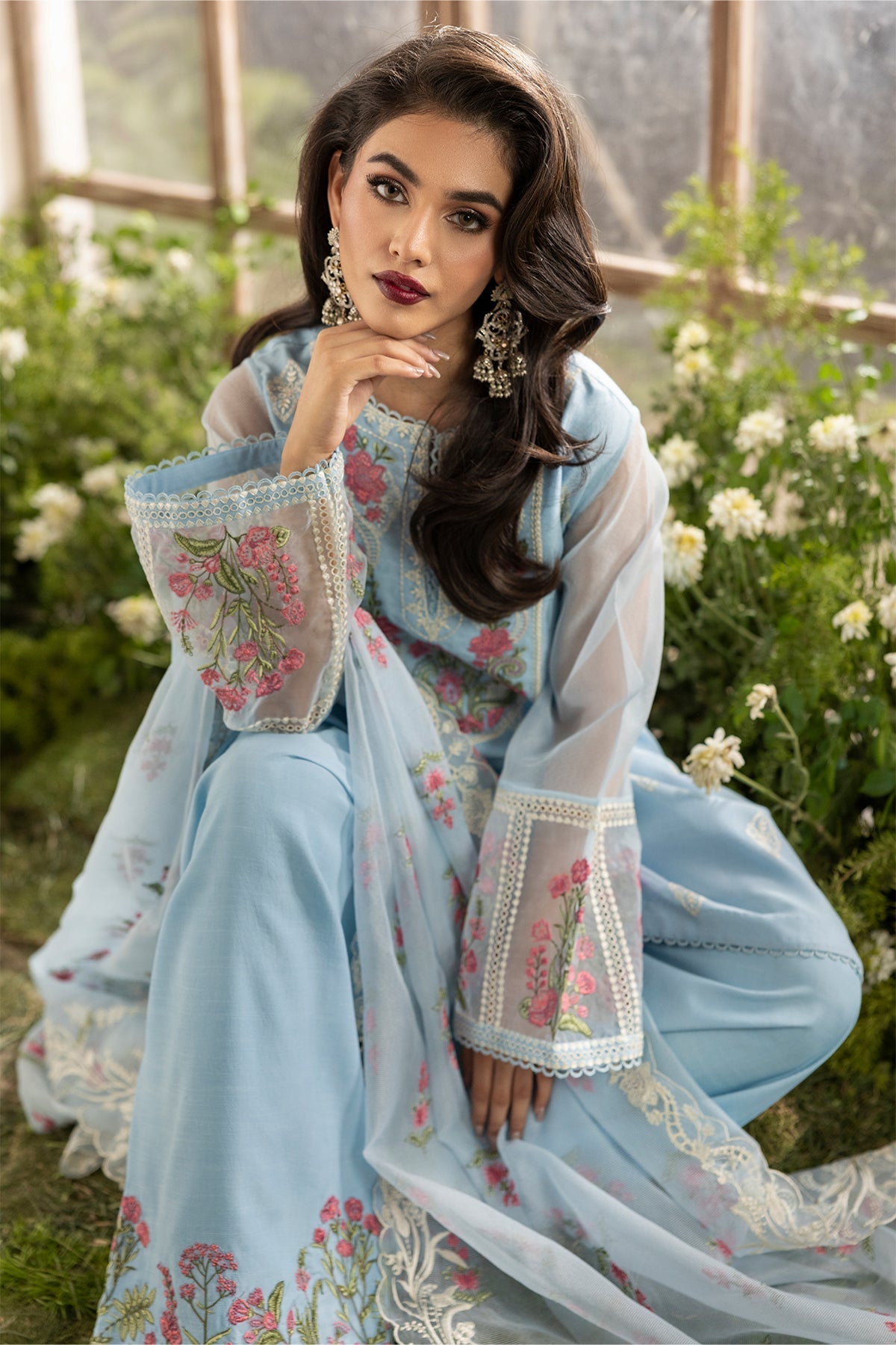 Charizma | Festive Pret  | CMA-5-191 - Dress - available at Maria Faisal in UK and USA.