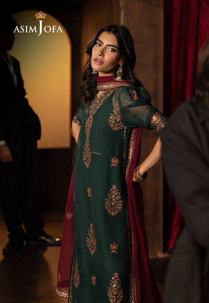 Asim Jofa | Luxury Festive Rejoice | AJLFF-02 by Maria Faisal - Registered Vendor of : Asim Jofa - type : Ladies Clothes - 100% original wedding dresses