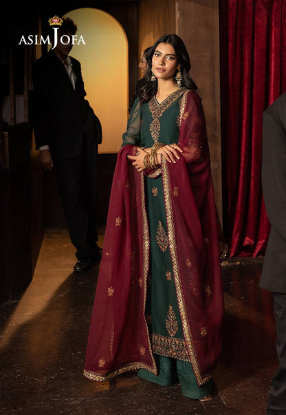 Asim Jofa | Luxury Festive Rejoice | AJLFF-02 by Maria Faisal - Registered Vendor of : Asim Jofa - type : Ladies Clothes - 100% original wedding dresses