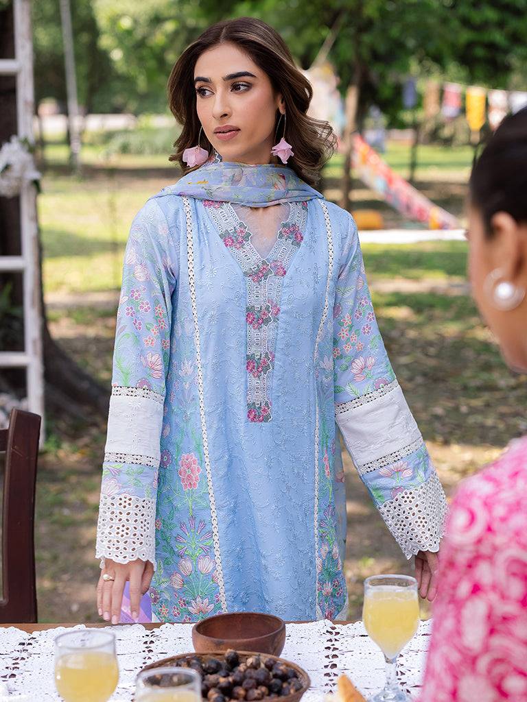 Rajbari | Schiffli Printkari Exclusive | Schiffli Printkari - 04 by Maria Faisal - Registered Vendor of : Rajbari - type : Ladies Clothes - 100% original wedding dresses