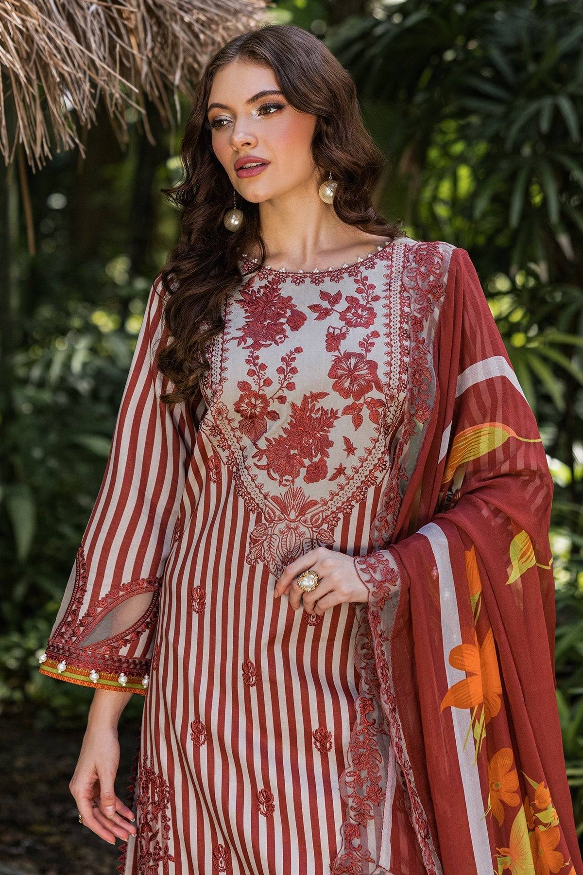 Charizma | Naranji Lawn | CN5-04 by Maria Faisal - Registered Vendor of : Charizma - type : Ladies Clothes - 100% original wedding dresses