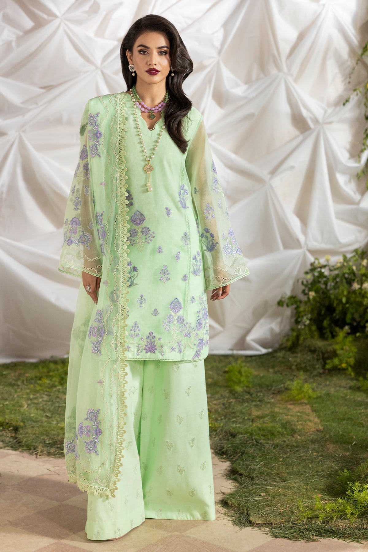 Charizma | Festive Pret  | CMA-5-193 - Dress - available at Maria Faisal in UK and USA.