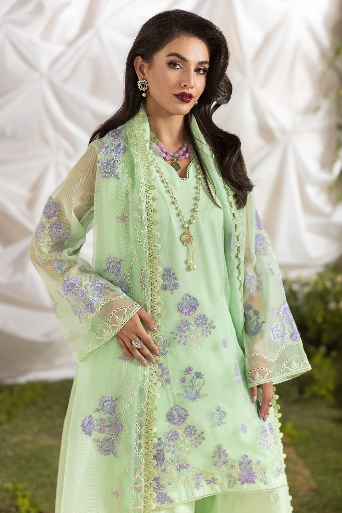 Charizma | Festive Pret  | CMA-5-193 - Dress - available at Maria Faisal in UK and USA.