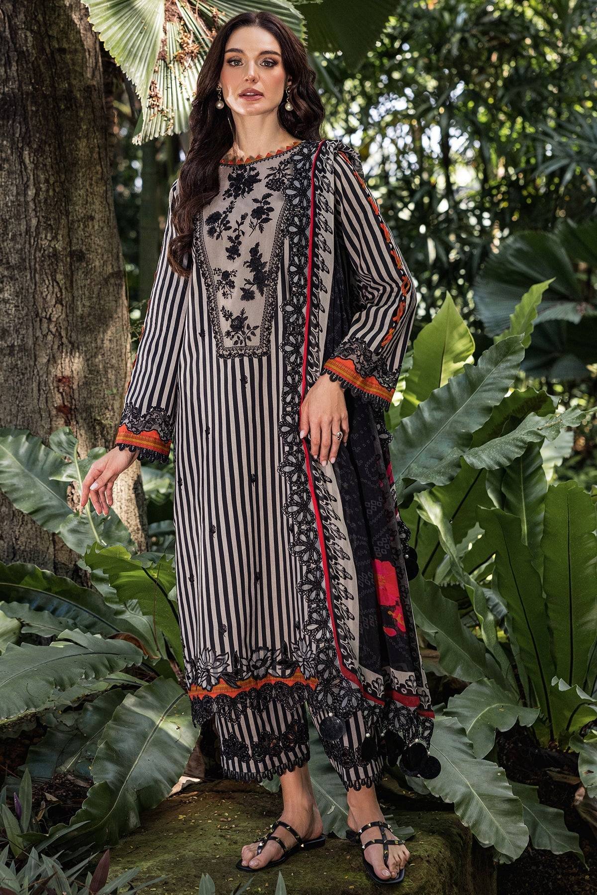 Charizma | Naranji Lawn | CN5-03 by Maria Faisal - Registered Vendor of : Charizma - type : Ladies Clothes - 100% original wedding dresses