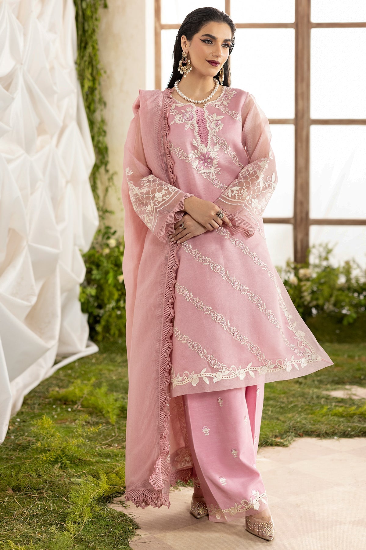 Charizma | Festive Pret  | CMA-5-189 - Dress - available at Maria Faisal in UK and USA.