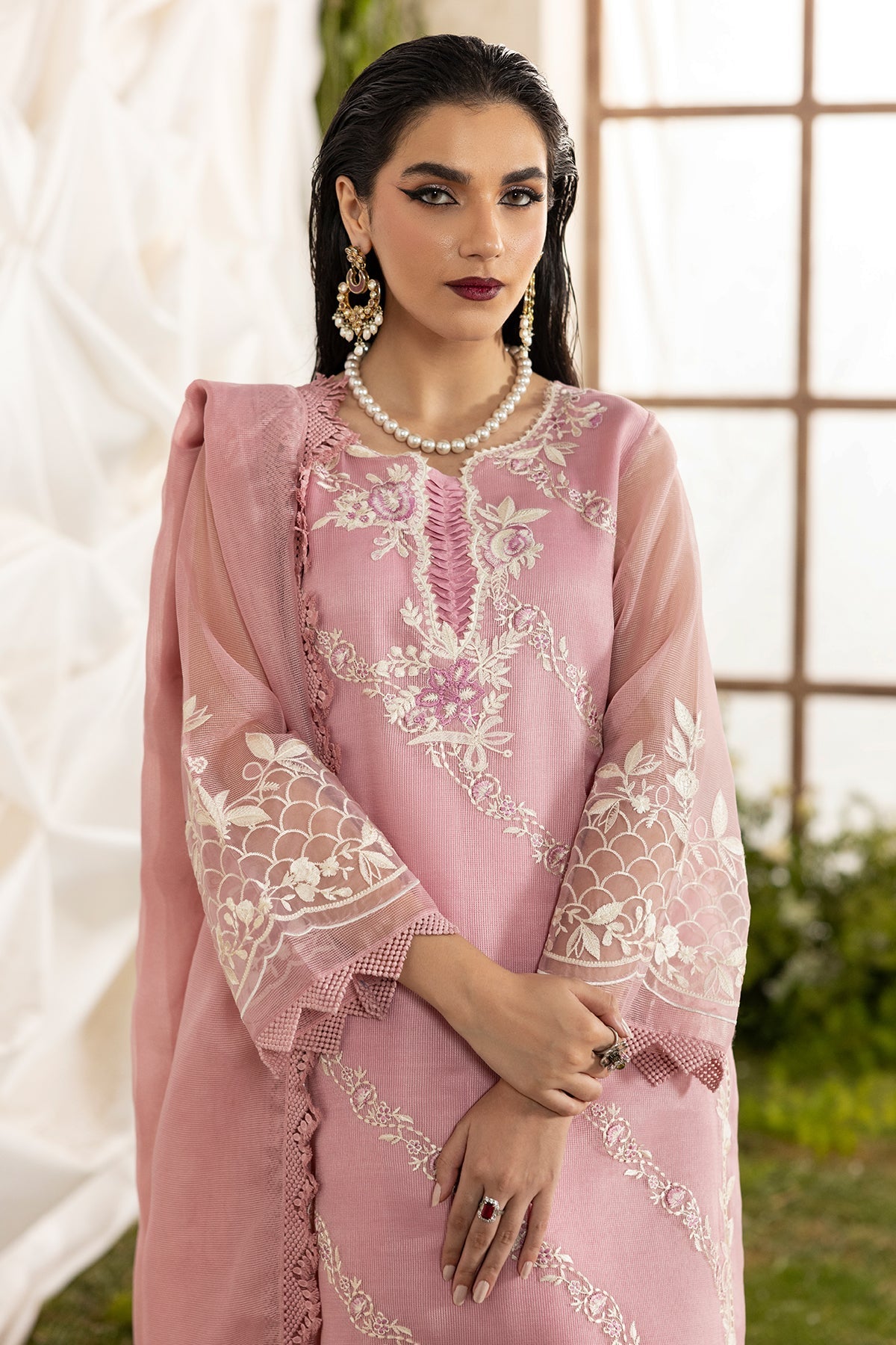 Charizma | Festive Pret  | CMA-5-189 - Dress - available at Maria Faisal in UK and USA.