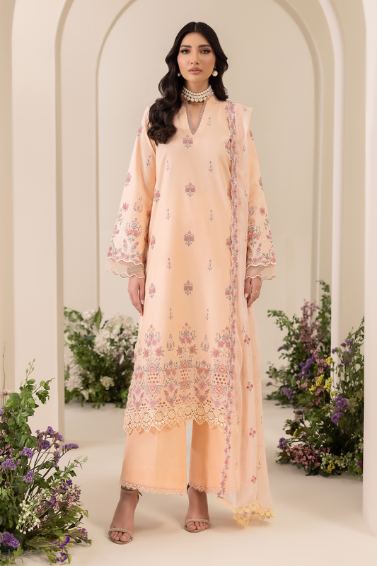 Rajbari | Premium Edition | Embroidered Chiffon Dopatta 04 - Luxury Dress - available at Maria Faisal in UK and USA.