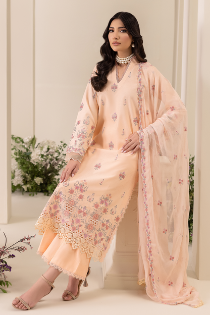 Rajbari | Premium Edition | Embroidered Chiffon Dopatta 04 - Luxury Dress - available at Maria Faisal in UK and USA.