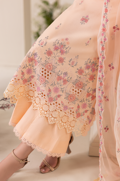 Rajbari | Premium Edition | Embroidered Chiffon Dopatta 04 - Luxury Dress - available at Maria Faisal in UK and USA.