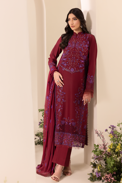 Rajbari | Premium Edition | Embroidered Chiffon Dopatta 08 - Luxury Dress - available at Maria Faisal in UK and USA.