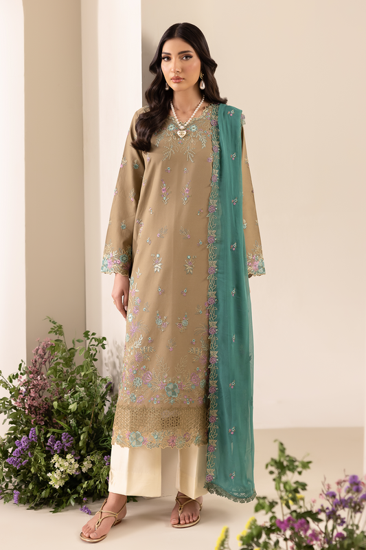 Rajbari | Premium Edition |Embroidered Chiffon Dopatta 03 - Luxury Dress - available at Maria Faisal in UK and USA.