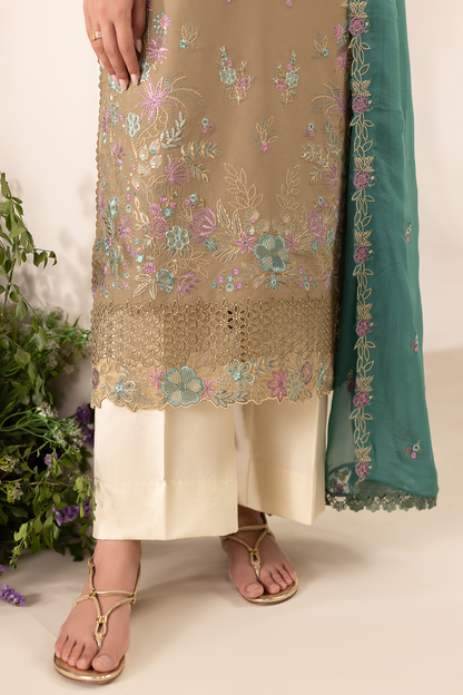 Rajbari | Premium Edition |Embroidered Chiffon Dopatta 03 - Luxury Dress - available at Maria Faisal in UK and USA.