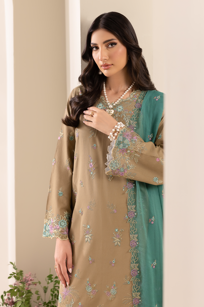 Rajbari | Premium Edition |Embroidered Chiffon Dopatta 03 - Luxury Dress - available at Maria Faisal in UK and USA.