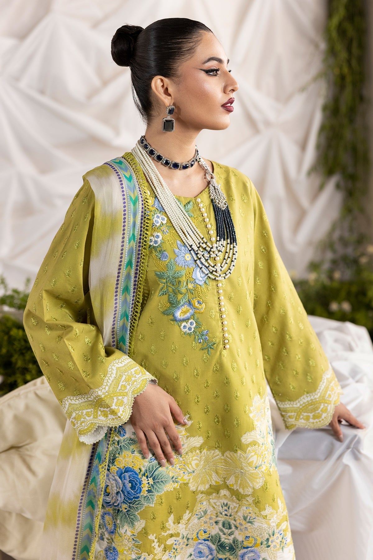 Charizma | Festive Edit | CMA-6-125 - Luxury Dress - available at Maria Faisal in UK and USA.