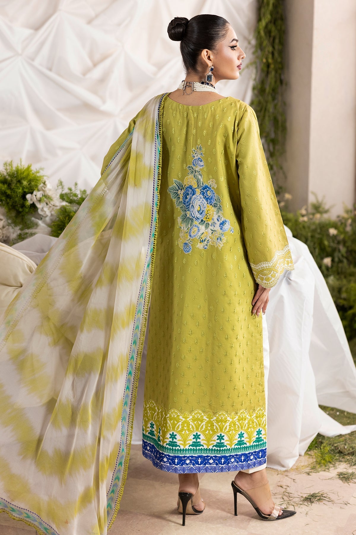 Charizma | Festive Edit | CMA-6-125 - Luxury Dress - available at Maria Faisal in UK and USA.