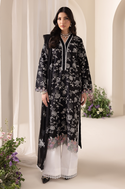 Rajbari | Premium Edition | Embroidered Chiffon Dopatta 10 - Luxury Dress - available at Maria Faisal in UK and USA.