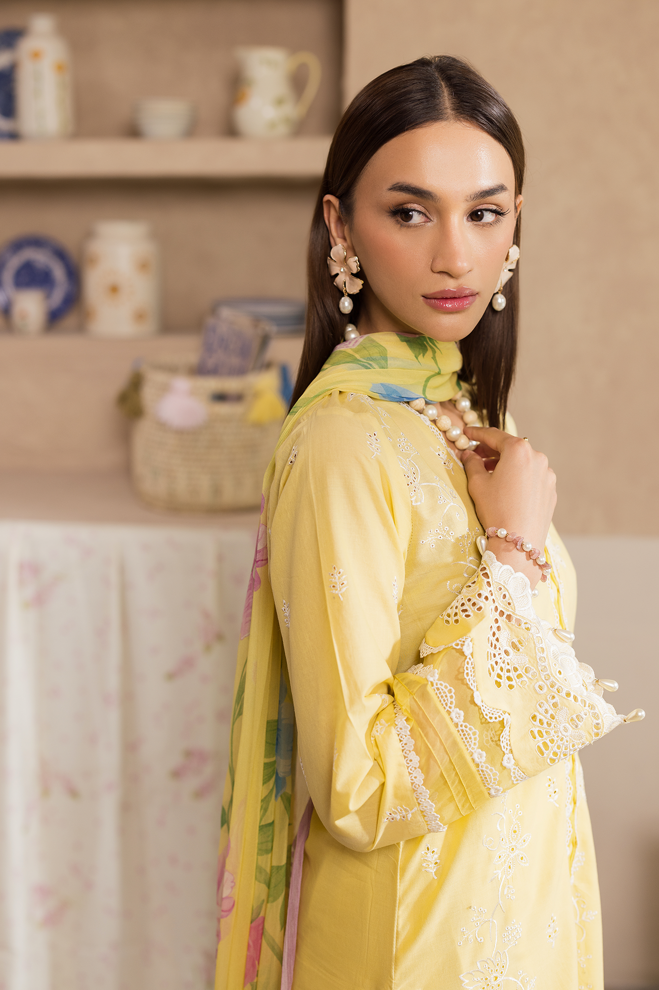 Rajbari | Nissa Chikankari Exclusive | Exclusive 03 - Luxury Dress - available at Maria Faisal in UK and USA.