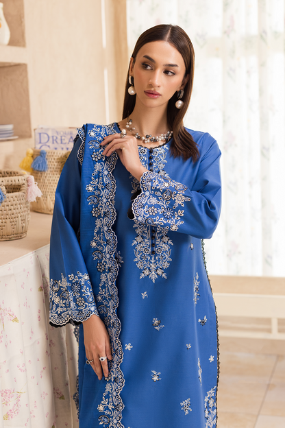 Rajbari | Nissa Chikankari Exclusive | Exclusive 07 - Luxury Dress - available at Maria Faisal in UK and USA.