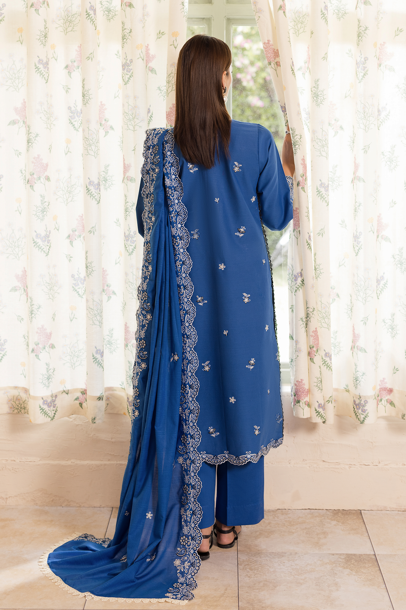 Rajbari | Nissa Chikankari Exclusive | Exclusive 07 - Luxury Dress - available at Maria Faisal in UK and USA.