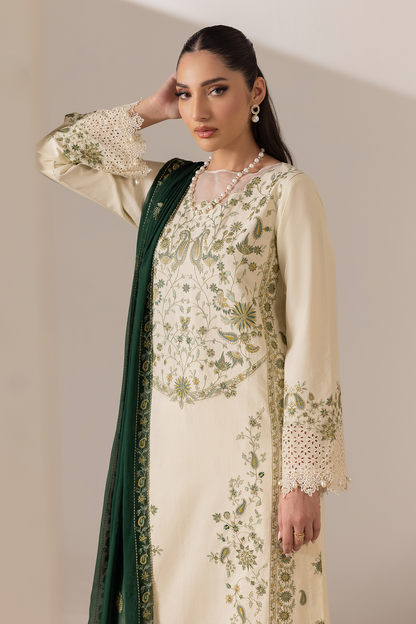 Rajbari | Premium Edition | Embroidered Chiffon Dopatta 05 - Luxury Dress - available at Maria Faisal in UK and USA.