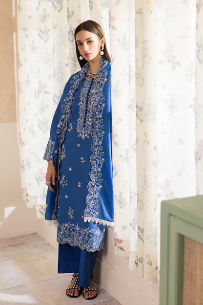 Rajbari | Nissa Chikankari Exclusive | Exclusive 07 - Luxury Dress - available at Maria Faisal in UK and USA.