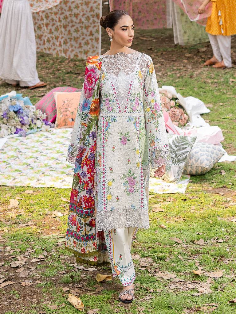 Rajbari | Schiffli Printkari Exclusive | Schiffli Printkari - 08 by Maria Faisal - Registered Vendor of : Rajbari - type : Ladies Clothes - 100% original wedding dresses