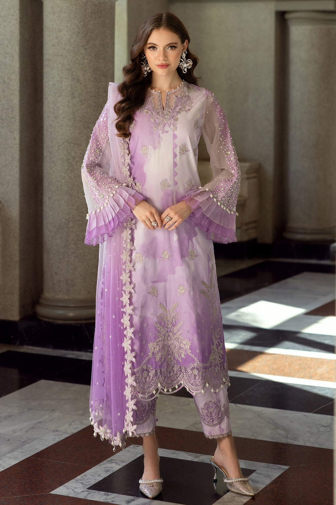 Charizma | Festive Limited Edition 25 | ED5-01 - Designer Dress with Intricate embroidery and embellishments. Shop elegent wedding dress at Maria Faisal.