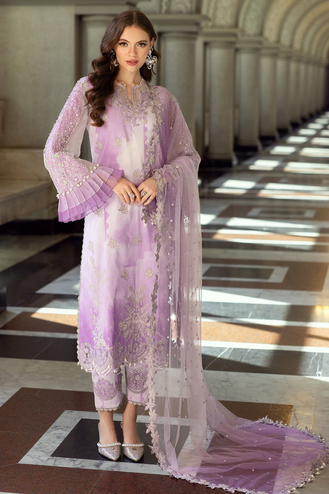 Charizma | Festive Limited Edition 25 | ED5-01 - Designer Dress with Intricate embroidery and embellishments. Shop elegent wedding dress at Maria Faisal.