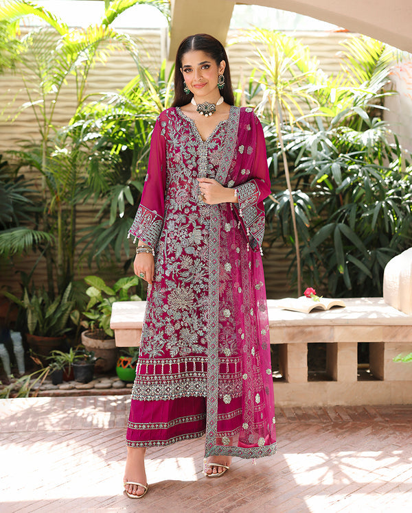 Roheenaz | Aangan Chiffon Collection 25 | Eira - Ladies Clothes - Maria Faisal