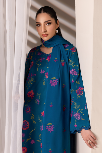Rajbari | Premium Edition | Embroidered Chiffon Dopatta 11 - Luxury Dress - available at Maria Faisal in UK and USA.